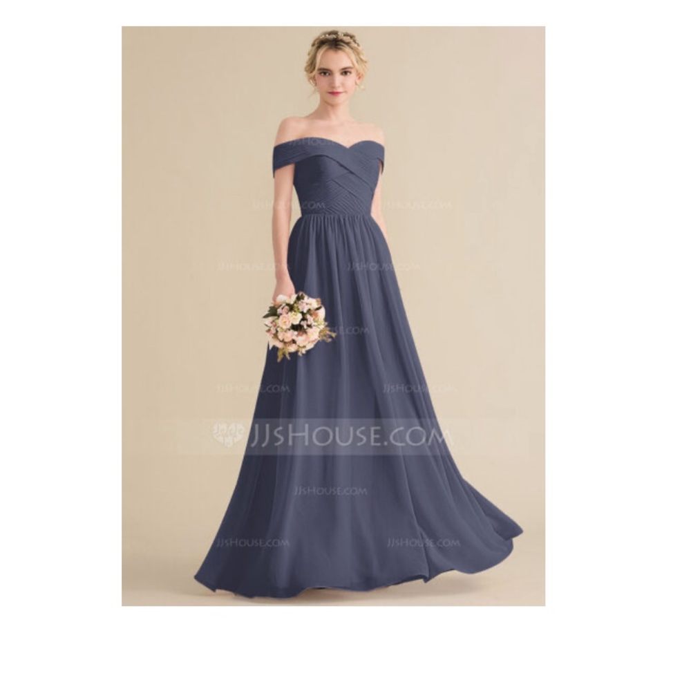 Off-the-Shoulder Bridesmaid Dress